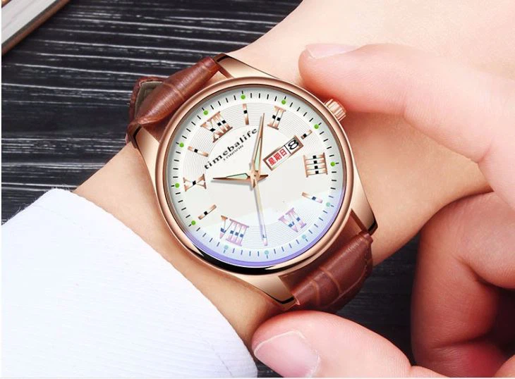 Luminous Quartz Bezel Watch