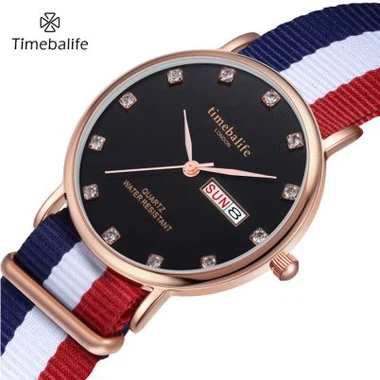 Valentine Quartz Nylon Strap hodinky