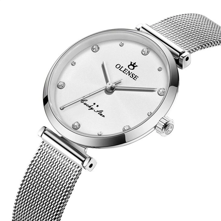 Wristwatches New Style Ladies Watch Stainless Steel Foreign Trade Fashion Watch Mesh Belt Fashion Waterproof